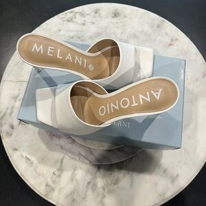 Women's White Slide Sandals